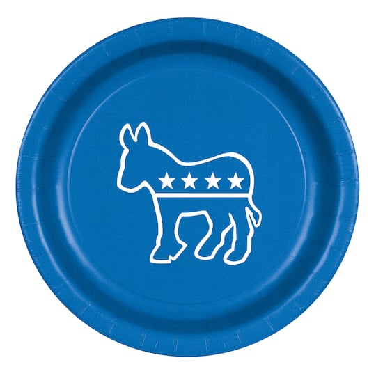 Beistle 9" Blue Democratic Plates, 16ct.